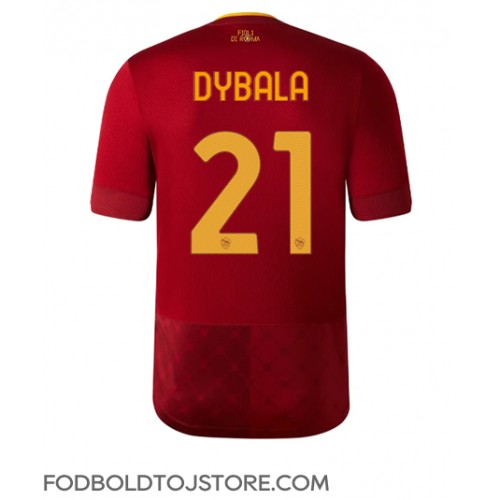 AS Roma Paulo Dybala #21 Hjemmebanetrøje 2022-23 Kortærmet